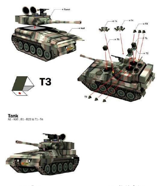 Инструкция по склеиванию танка Скорпион из бумаги 3 (paper tank Scorpion)
